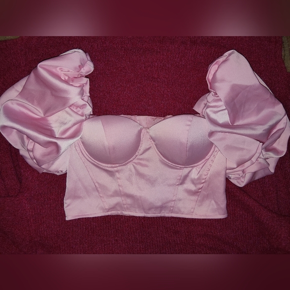 SHEIN Blush Satin Bralette - Picture 1 of 4